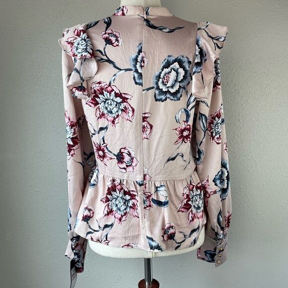 NWT RACHEL Rachel Roy Floral Blouse Top Size 10 - Picture 6 of 8
